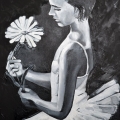 baletnica z kwiatkiem