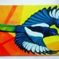 My little Magpie 40 cm x 20 cm